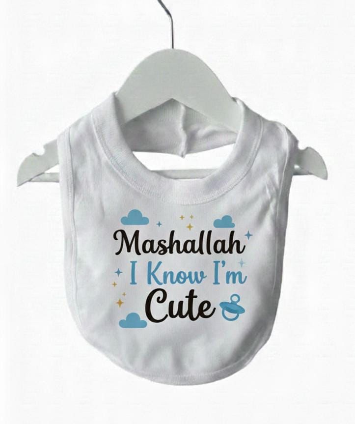 I Know I’m Cute Bib I Know I’m Cute Bib - Image 1