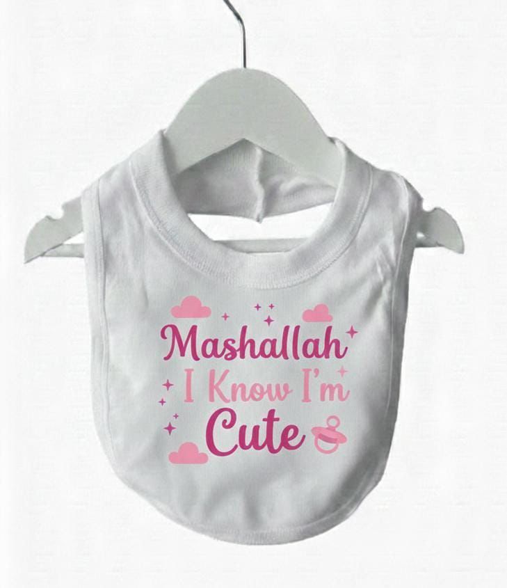 I Know I’m Cute Bibs I Know I’m Cute Bib - Image 1