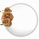 Ring Mirror Plate With Pearls (No Personalisation)