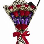 Chocolate Bouquet With Red Roses